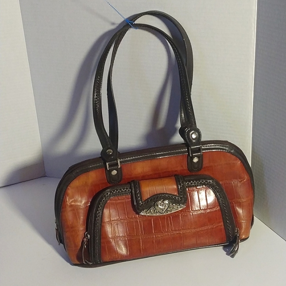 Marc Chantal Purse Croc embossed genuine Leather style